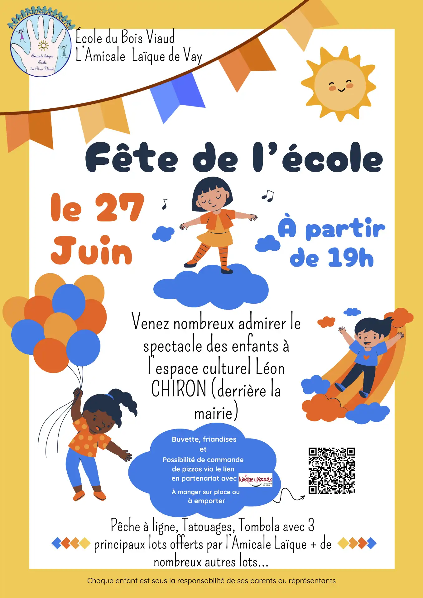 affiche fête de l'école Vay 2025